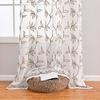 Window Curtain Eye-catching Romantic Long Lasting Embroidery Sheer Curtain Semi Curtain Panels for Living Room