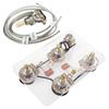 Musiclily Pro LP Standard Modern 60s PLUS Treble Bleed Prewired Kit for Les Paul Electric Guitars with Nickel Switches