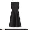 Early Autumn Light Luxury Hepburn-Style Sleeveless Waist-Hugging Dress for Women