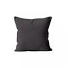 Removable Cushion Cover 60x60 Cm ALIX Anthracite, by Soleil D'ocre