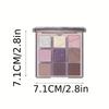 9 Colors Purple Smokey Eye Shadow Palette Highly Pigmented Eyeshadow Matte & Shimmer Makeup Palette Long Lasting Waterproof for Stunning Eye Looks