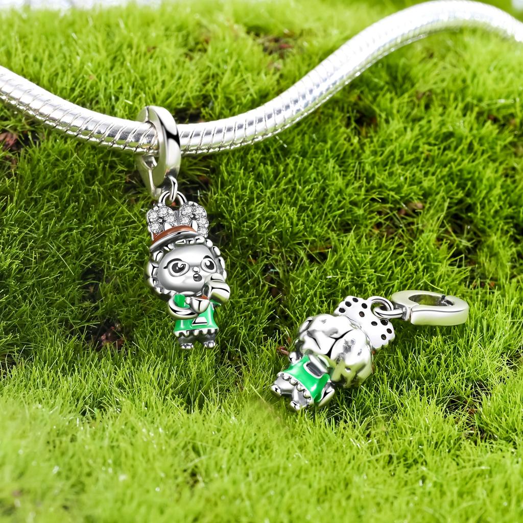 Dangle Charms Copper Doll Pendant Fit Original Bracelet Charm Making Woman Jewelry