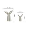 Creative Ceramic Hand-Shaped Vase – Porcelain Arm Palm Flower Holder for Home Decoration