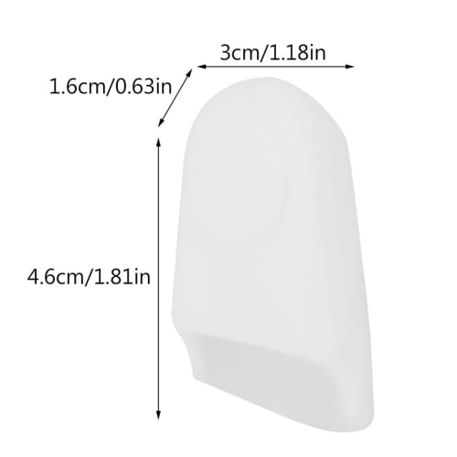 Alomejor Mouthpiece Cap Protector Cover for Saxophone/Clarinet, Rubber Mouthpiece Protection for Alto, Baritone, and Woodwind Instruments (White)
