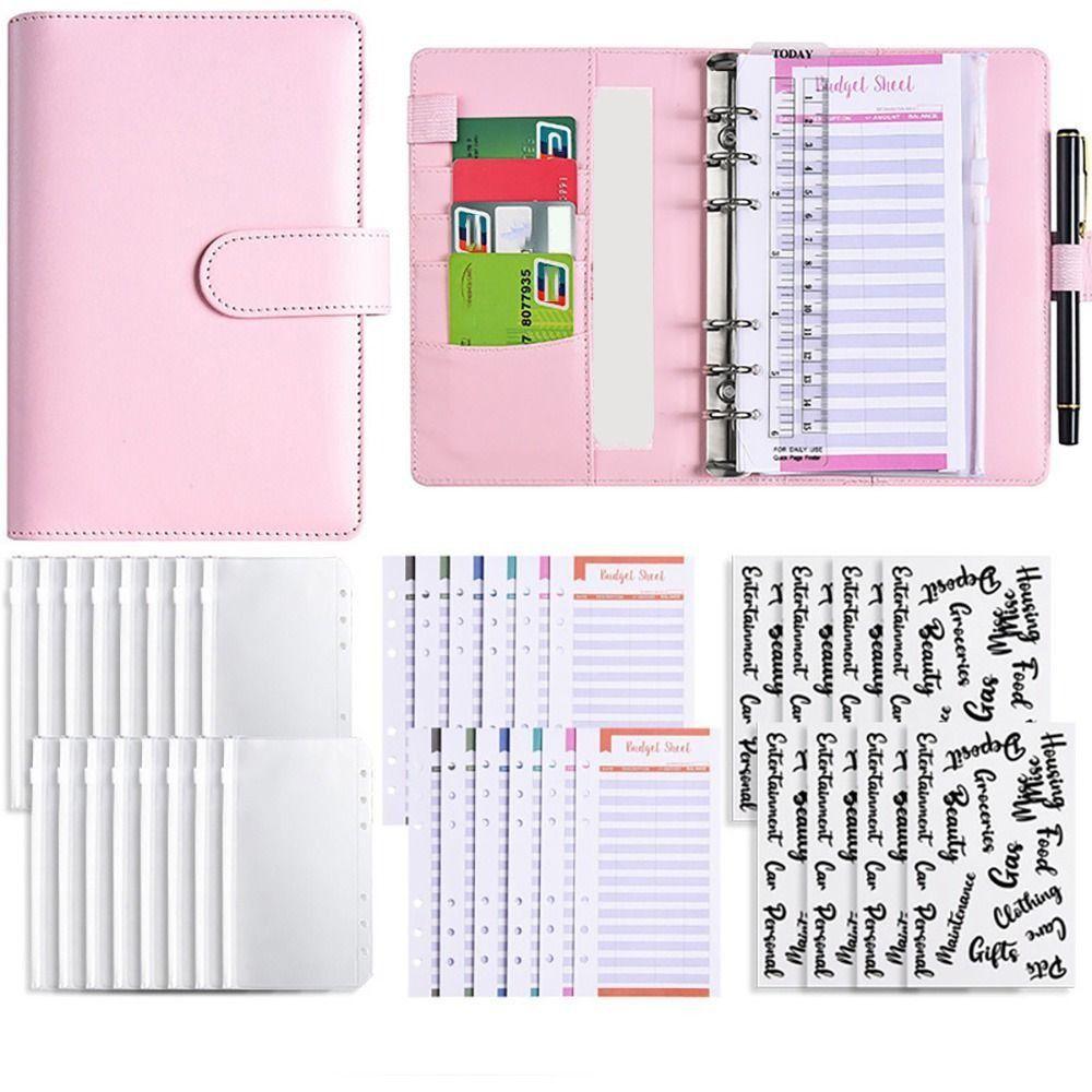 With Zipper Cash Envelopes Budget Binder A6 Savings Binder Budget Planner Organizer Men Women