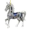Horse Christmas Ornaments Sparkly Rhinestone Horse Hanging Decoration Acrylic Christmas Tree Ornament for Winter Xmas Party Supplies Holiday Home