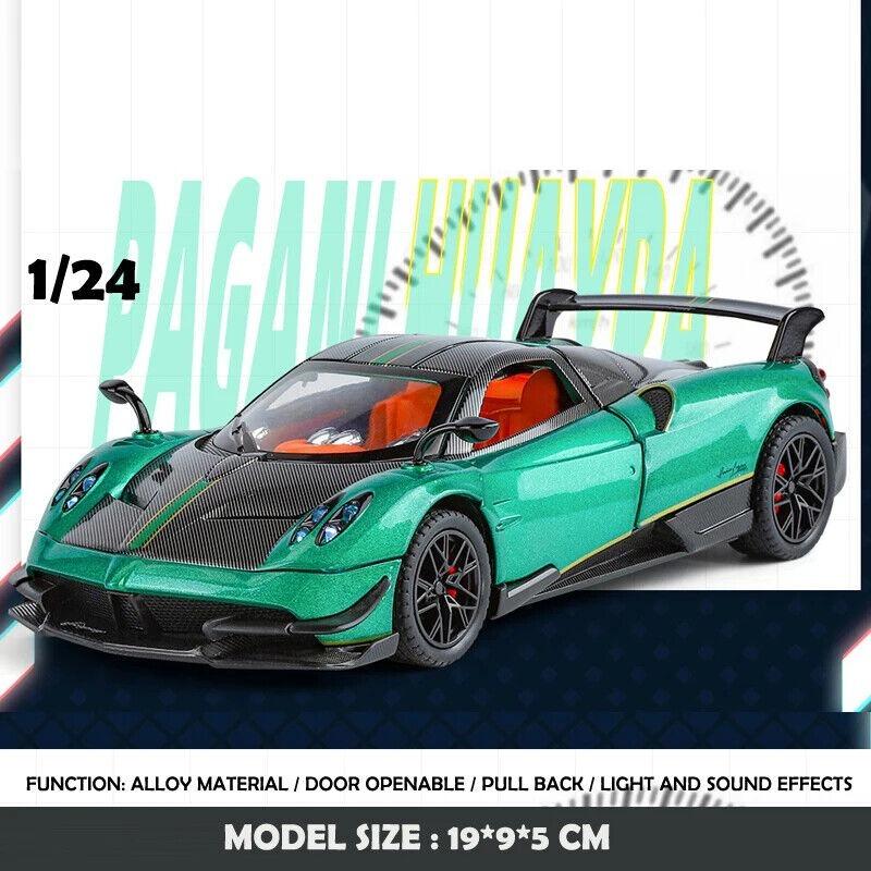 1/24 Pagani Huayra BC Alloy Car Model Diecast Toy Vehicle Sound Light