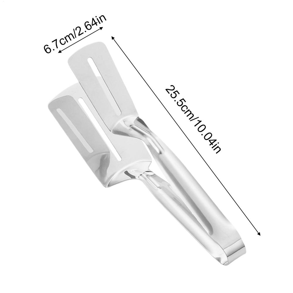 Зажим для гриля Зажимы для стейка из нержавеющей стали Кухонная лопатка-перевертыш для барбекю Щипцы Зажим для бургеров BBQ Пиццы Пирогов Кухонные щипцы