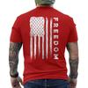 Freedom Shirt American Flag USA Patriotic Unisex T-Shirt ON BACK