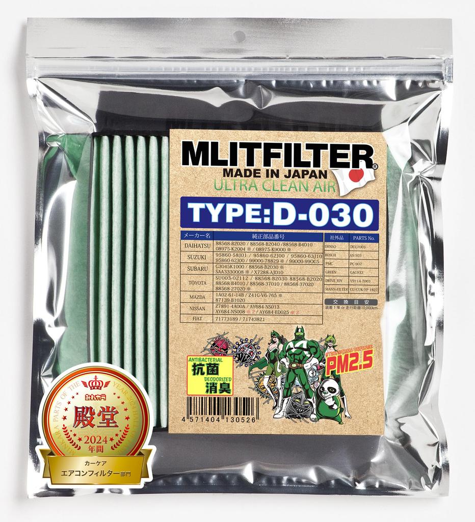 Mlitfilter Daihatsu D-030 (G) Mini Car Air Conditioner Filter for Subaru Toyota and Other