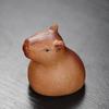 Ceramic Clay Mini Capybara Sculpture Tea Pet Miniature Decoration DIY Craft for Home