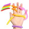 5Pcs Colorful Telescopic Tube Toy Stress Relief Free Transformation Decompression Stretchable Tube Sensory Fidget Toy Kids Adults Gift
