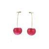 Summer Korean Edition New Cherry Fruit Sweet Earrings with Cherry Fruit