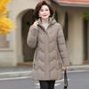 Plus Size 6XL Middle Age Women's Autumn Winter Jackets New In Coats Elegant Loose Thick Warm Long Parkas Female Outerwears