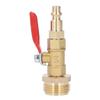 1/4in Male Brass Winterize Blowout Adapter Brass 3/4in Male GHT Thread Garden Irrigation Joints Male/Female Thread Ball Valve