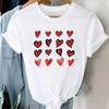 (Asian Size) Women Print Lady Sweet Love Cute Trend 90s Tee Top Clothing Casual Short Sleeve Fashion Tshirt Female Graphic T-shirt