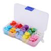180 Pcs Mixed Color Resin Buttons 15mm Durable Children Sweater Shirt Buckle for Clothing Sewing