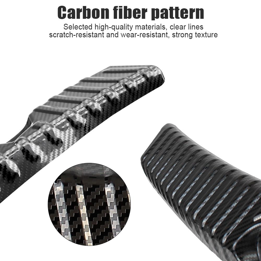 Car Door Edge Protector 2Pcs Car Accessories Auto Rear Bumper Foot Plate Rear Trunk Sill Guard Cover For Tesla Model 3/Model Y