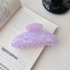 Stripes Hair Claw Acrylic Colorful Claw Clip Women Crab Hair Clips Girls Make Up Washing Tool Hair Accessories