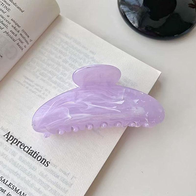 Stripes Hair Claw Acrylic Colorful Claw Clip Women Crab Hair Clips Girls Make Up Washing Tool Hair Accessories