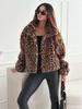 2024 Winter Women's Fashion: Sexy Leopard Print Furry Short Jacket - European and American Hot Style