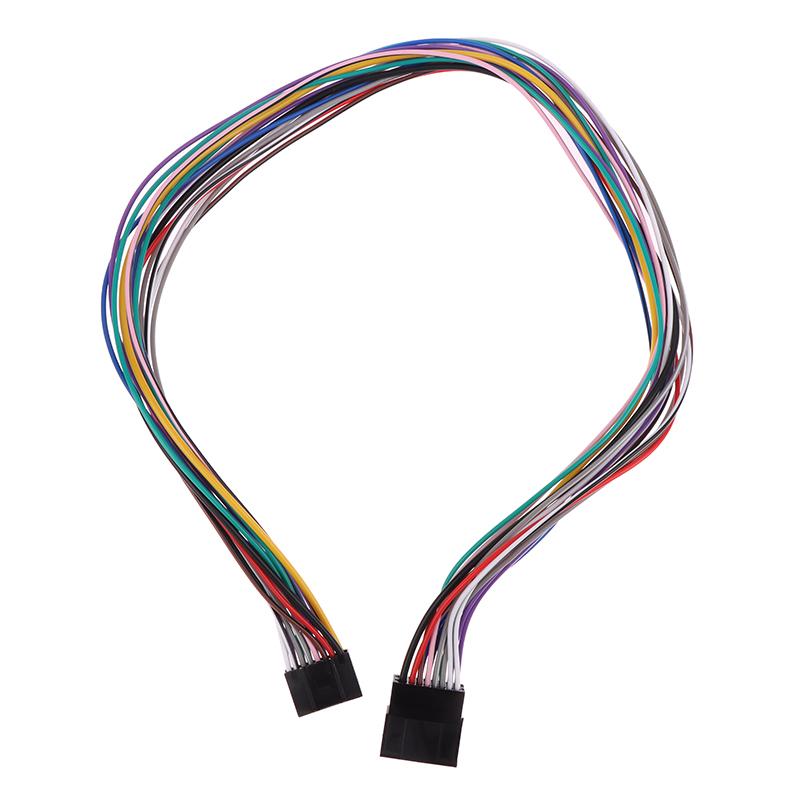 16 Pin Universal Car Stereo Radio Iso Wire Harness Kits Power Speak Acc Extension 60Cm Adapter Cable For Android Player