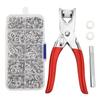 Sets Snap Fasteners Kit Tool Metal Buttons Rings With Fastener Pliers Press For Clothing Button Thickened Diy