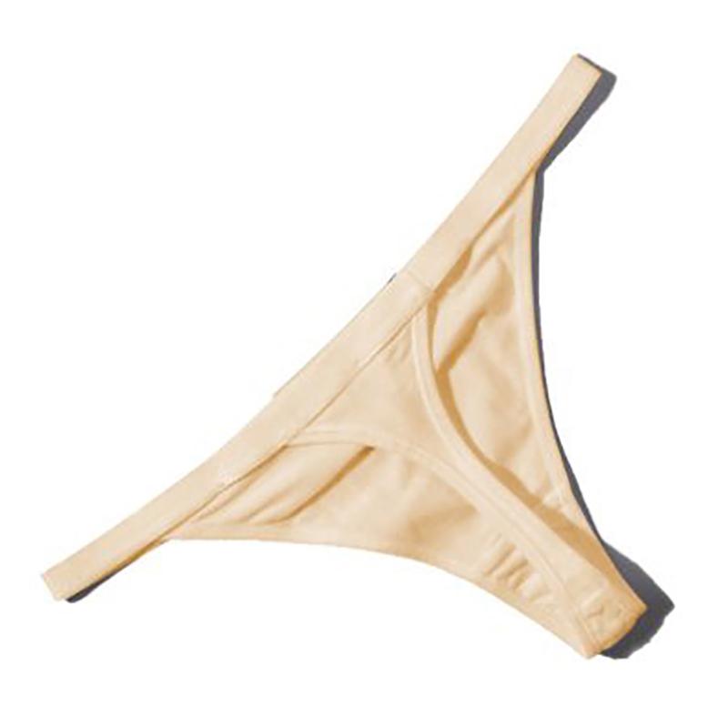 Sexy Women Cotton G String Thongs Low Waist Seamless Female Underpants Solid Color High Elasticity Underwear Lingere