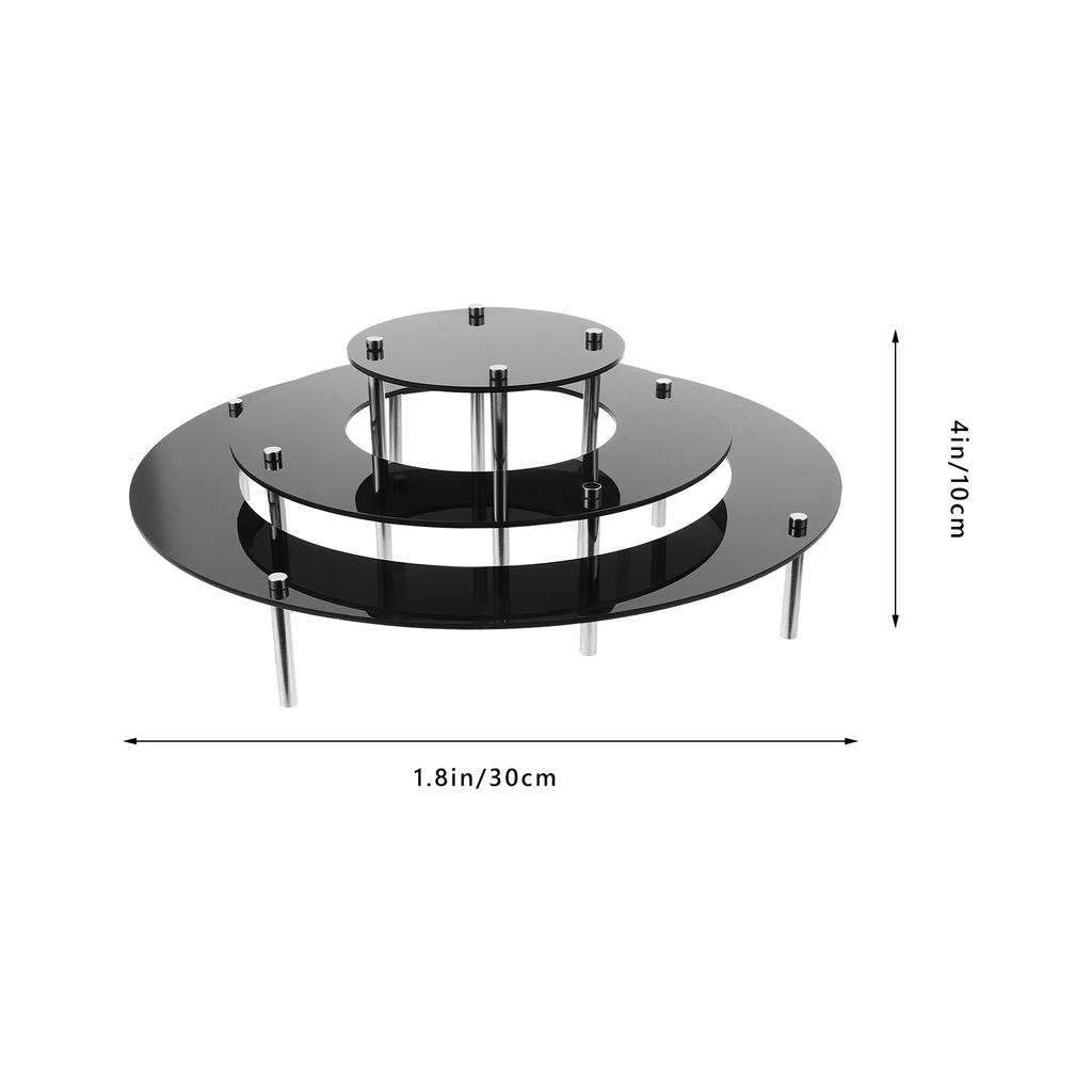 1 set 1 Set Clear Acrylic Cake Stand Cupcake Riser Display Rack For Dessert Table Party Food Display Buffet Wedding Event Cafe