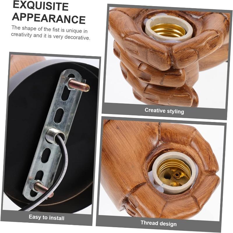 Wall Lamp Base Candle Stand LED Bulbs Wall Mounted Candle Holder Wall Lamp Lamp Base for Lamp Stands Old E27 Lamp Holder E27 Sockets Resin