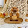 Cute Creative Groundhog Plush Pendant Cartoon Stuffed Animal Doll Keychain Backpack Hanging Decoration Keyring Gifts