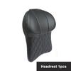 Car Leather Headrest Lumbar Support Memory Foam Car Rest Neck Pillow Back Cushion Seat Waist Supports Car Interior Accessories