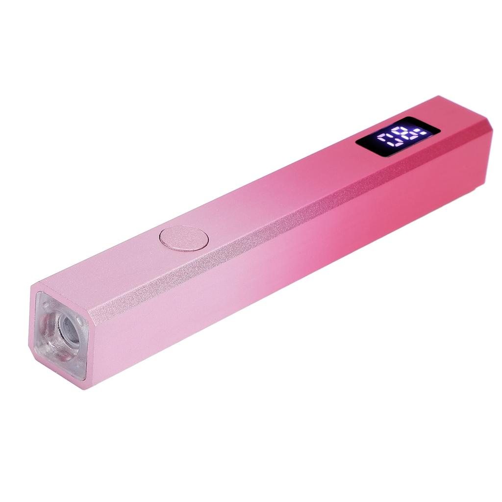 Handheld Nail Lamp LCD Display 3W 2 Timer 395 405nm Rechargeable Aluminum Alloy Housing UV Nail Ligh