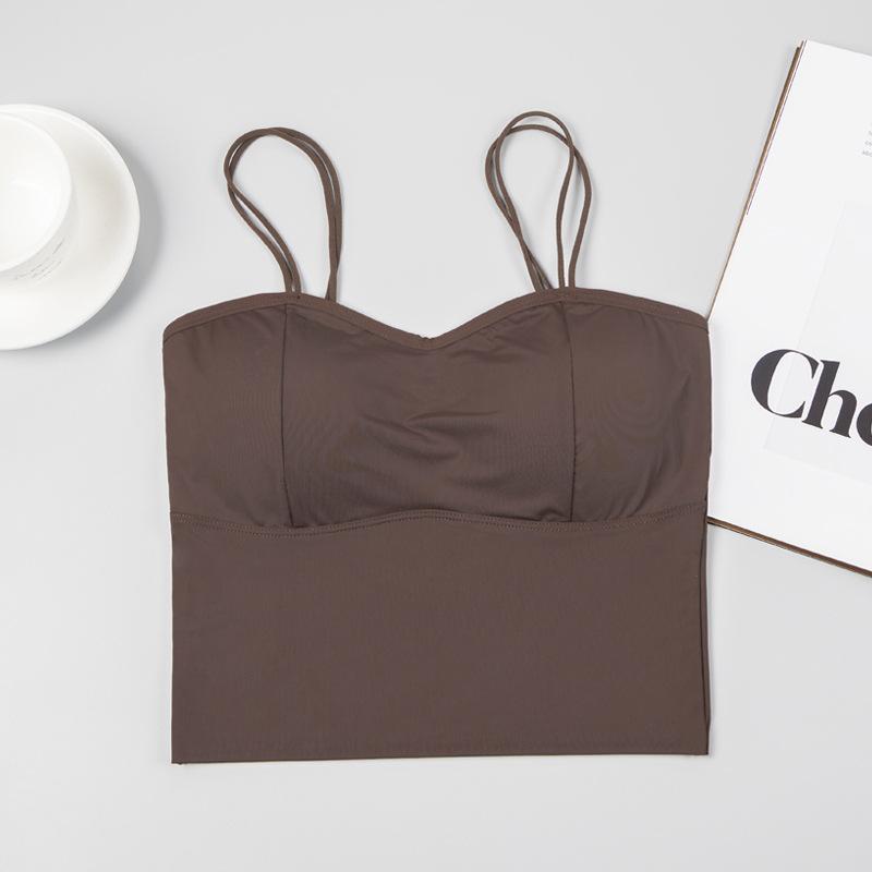 Halter Vest Female Summer Spread Chest Inside with The United States Back Outside To Wear A New Summer Bra Bottom with Chest Pad Top Small Vest