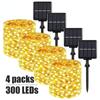 40m/30m/20m/10m/5m Solar LED Light String Outdoor Holiday LED Light Solar Garden Outdoor Fairy Wreath Light String Christmas Decoration