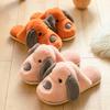 Fashion Slippers Cotton  Autumn and Winter New Plush Warm Indoor Men and Women Couple Plush Slippers Corgi Hip Slippers Zapatillas