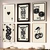 Wall Art Canvas Painting Lucky Playing Card Dice Spades Ace Queen Club Living Room Decor Posters And Prints Home Wall Pictures