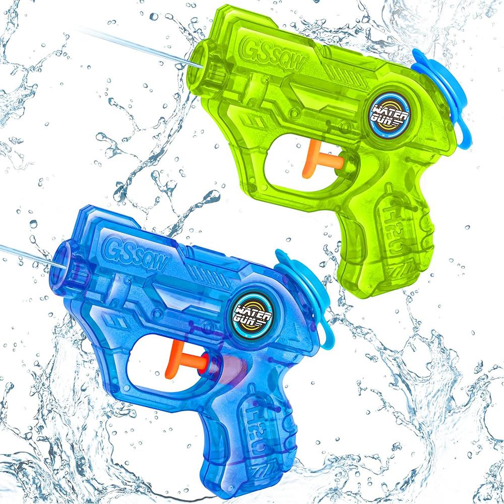 2Pcs Mini Squirt Water Guns With Trigger For Outdoor Swimming Pool