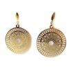 [L3037] - Gold Plated 'Carmen' Earrings - 45x30 Mm