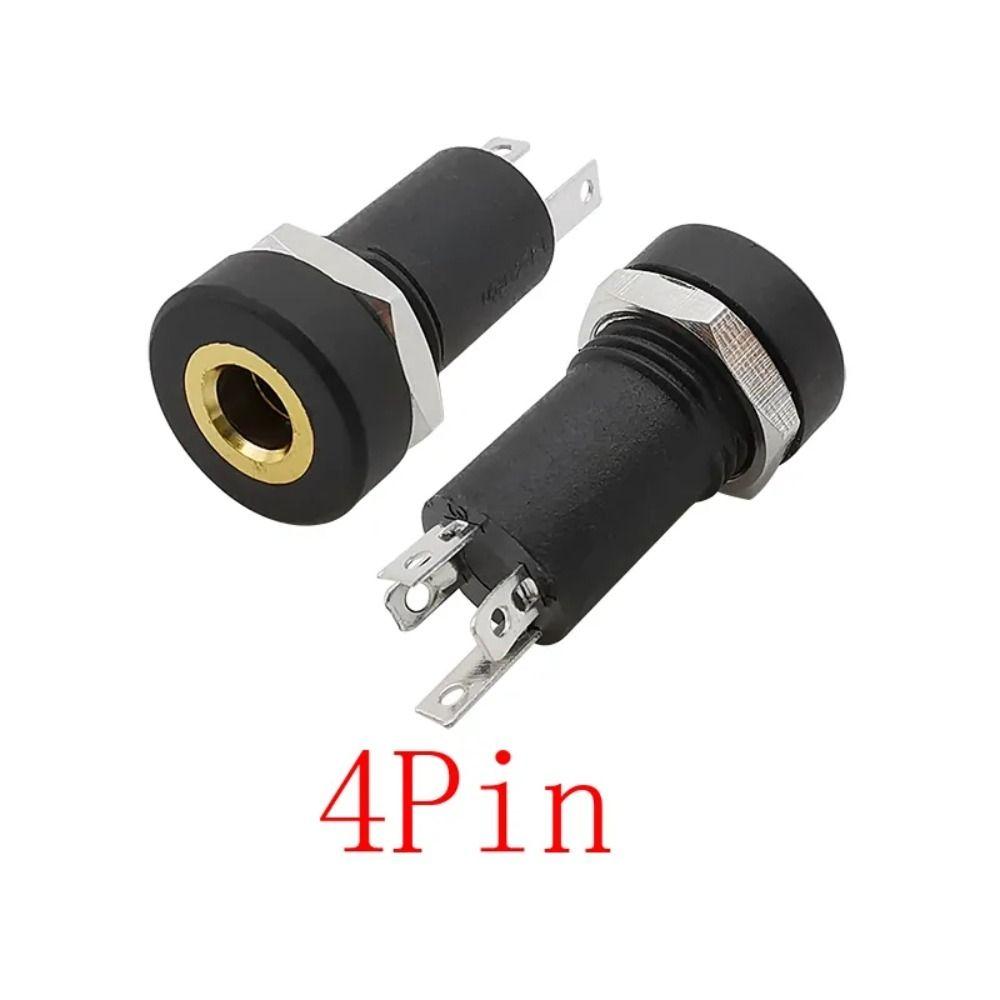 Gold Plated 3.5 Mm Headphone Female Socket 3.5 Mm Audio Socket 3/4 Pin 3.5mm Audio Jack Socket