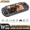SF3000 Retro Handheld Video Game Console Player With 2 Game Pads Linux System 4.5 Inch Screen 3000mAh Portable Video Player Games