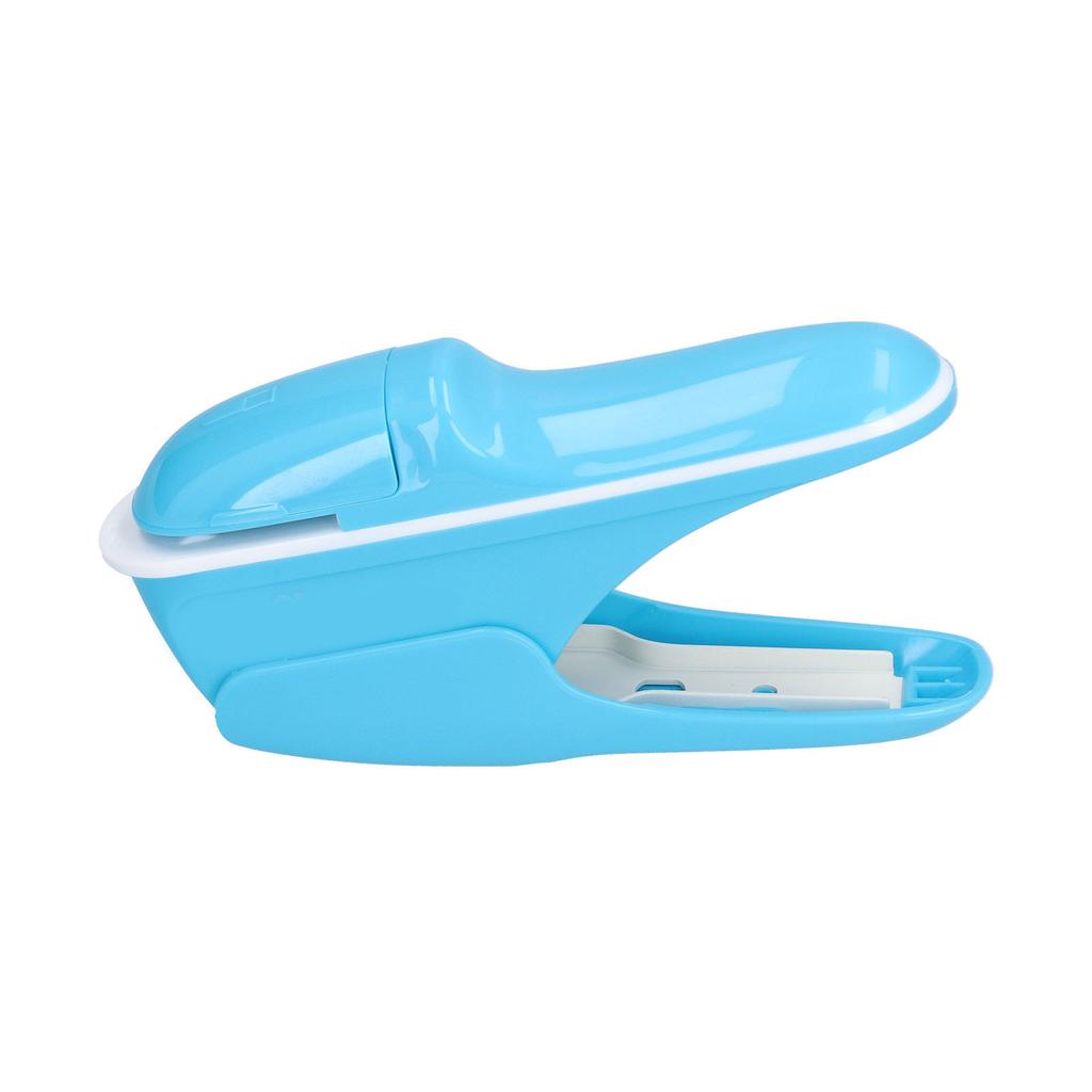 Stapleless Stapler Safe Environmentally Friendly ABS Stapling Machine for Office DocumentsBlue