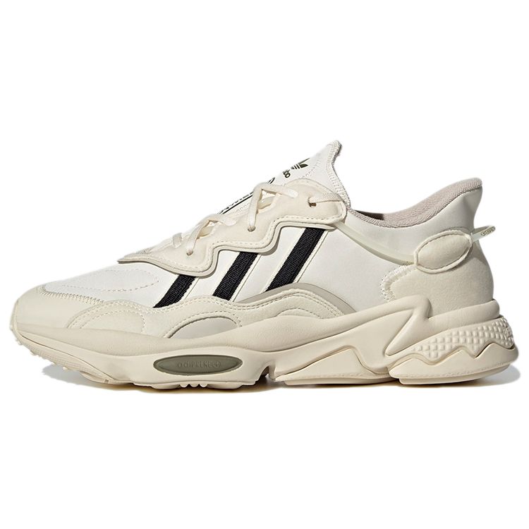 Adidas Ozweego Cream White Unisex Sneakers Core-Black Focus-Olive H04242