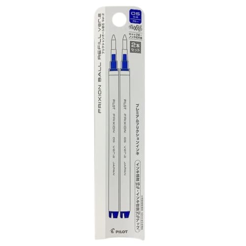 Pilot Ballpoint Pen Refill Friction Ball Knock Zone 0.5 Blue 2 Pieces LFBKRF50EF2L