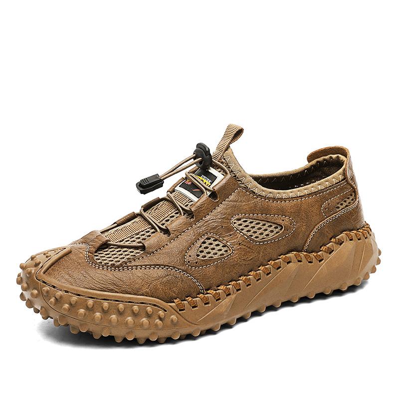 2025 Summer New Handmade Shoes Men's Casual Shoes Lightweight Wear-resistant Casual Men's Shoes Fashion Outdoor Tooling Shoes