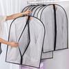 5PCs Dustproof Clothing Covers PEVA Transparent Coat Protector Wardrobe Anti-low Temperature Foldable Suit Hanging Garment Bag