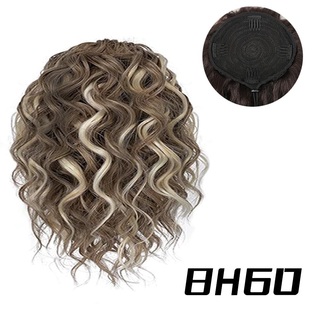MISS WIG Synthetic Claw Clip In Bun Ponytail Wig Extension Loose Wavy Curly Drawstring Ponytail Wig For Elegant Women Daily Wear