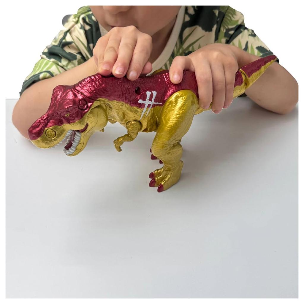 TAKARA TOMY Ania Adventure Continent Ania Kingdom Big Ania King Gold Blaze Animal Dinosaur Toy for Ages 3 and Up (Tyrannosaurus)