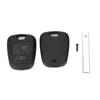 2 Button Car Remote Key Case Shell with Groove Fit For Peugeot 107 207 307 407