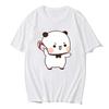 Cute Bear LOVE Unisex T Shirt Women Bubu Dudu Couple Tops Tee Summer Short Sleeve Tshirts Female Korean Casual Girl T-shirt Camisetas